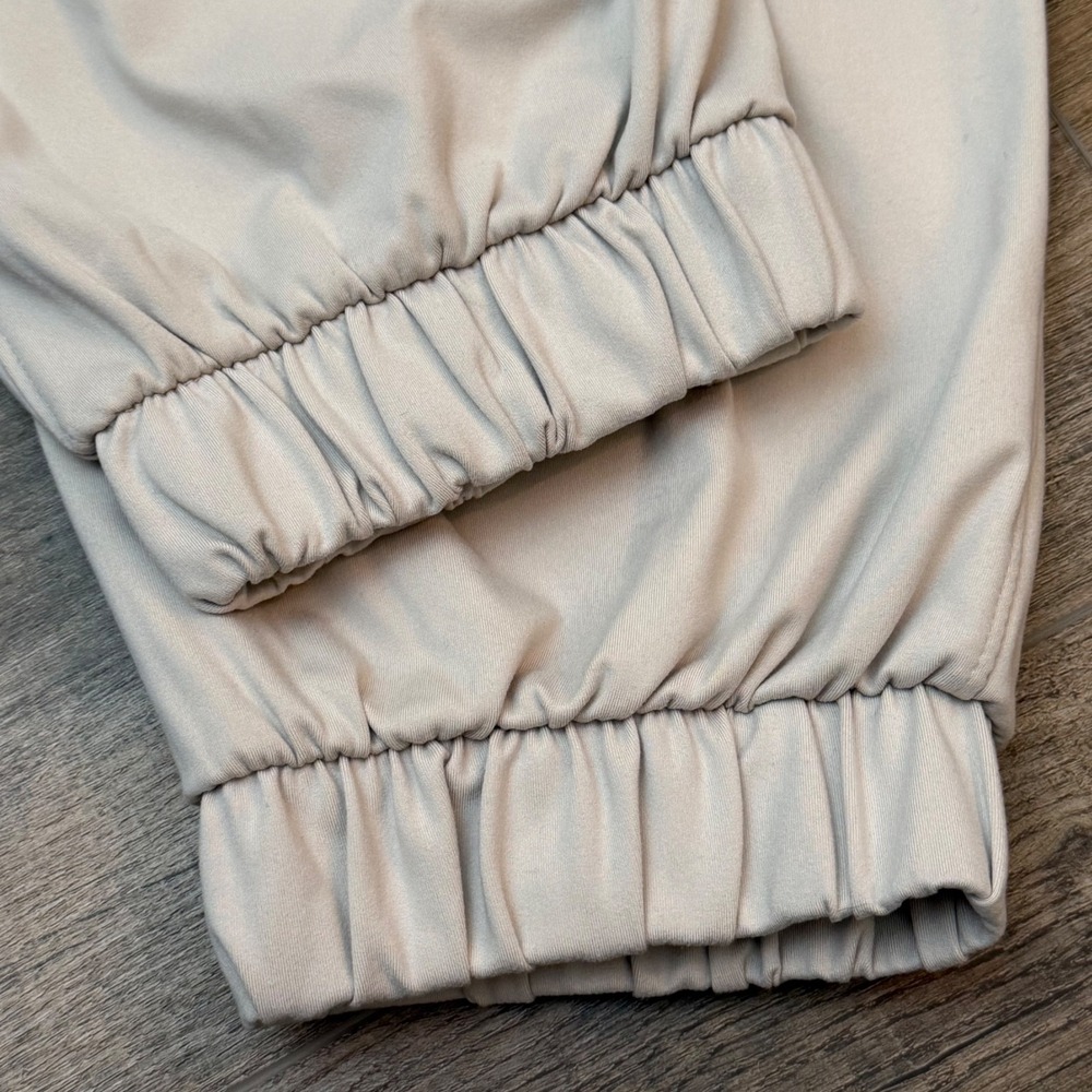 Yogalicious Lux Aviator Jogger Pant Beige Stone Cargo Women XL High Rise Stretch - Picture 7 of 11